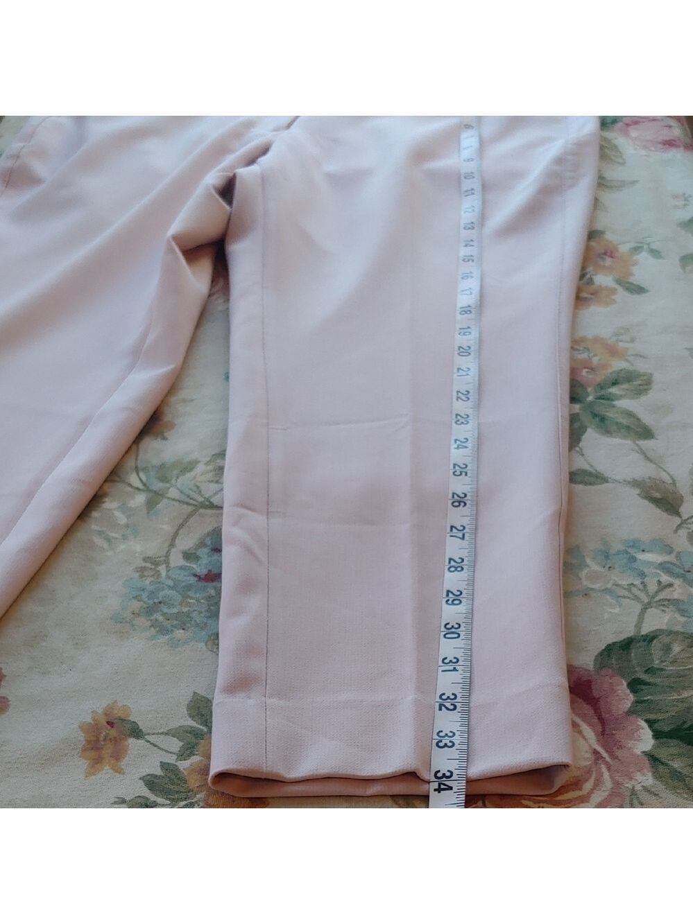 White House Black Market Slim Ankle Pants in Light Pink Women's size 12 Short - Picture 10 of 14
